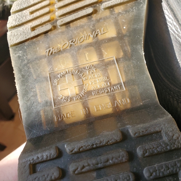 Black Dr. Martens Boots - Made in England - Size US Men's 12 - Picture 5 of 5